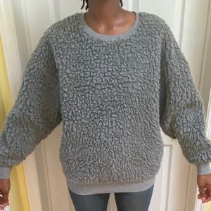 Boyfriend cut crew neck sweater